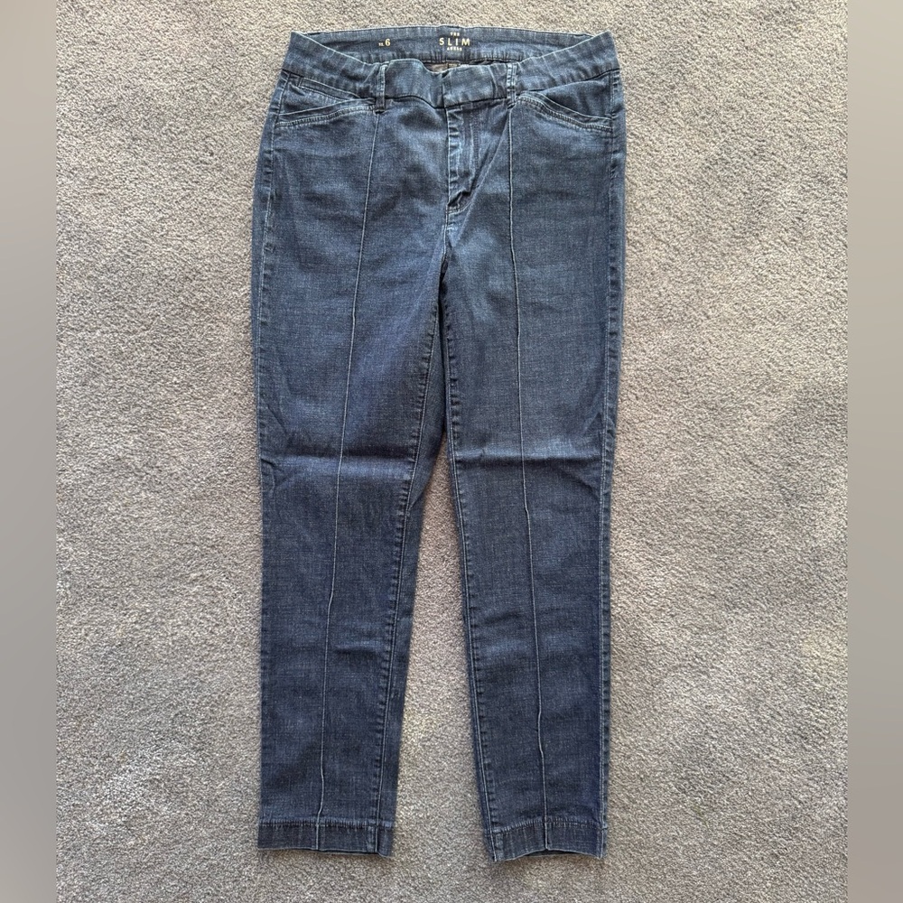 White House Black Market Dark Blue Skinny Trouser  Jeans